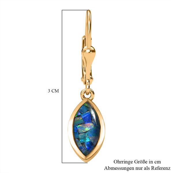 Mosaik Opal Ohrringe - 1,84 ct. image number 4