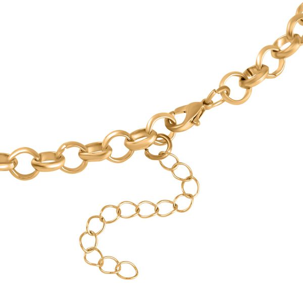 3er Set Halskette, Ohrringe, Armband ca. 20cm, goldfarben image number 4