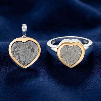 D'Joy Meteorit zweifarbiger Ring und Anh&auml;nger