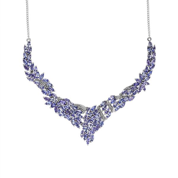 Tansanit Halskette, 45 cm - 14,14 ct. image number 0
