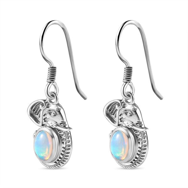 AA Natürliche, äthiopische Welo Opal Ohrringe - 1,05 ct. image number 5