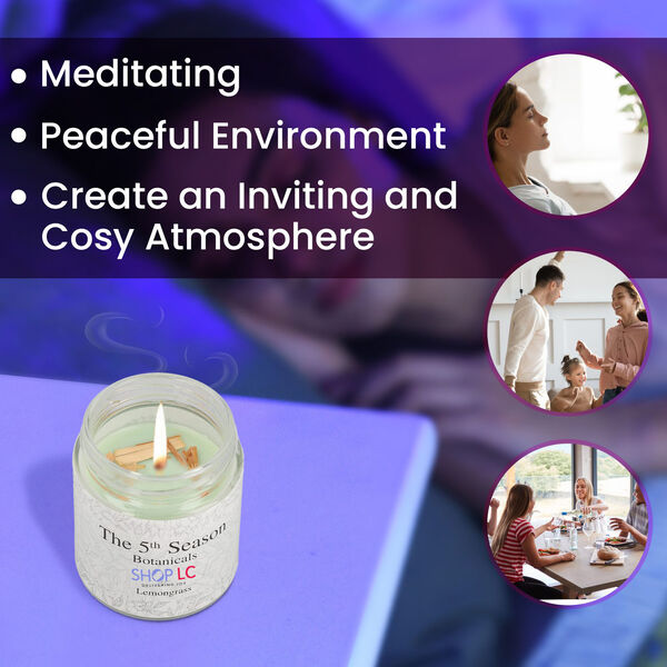 The 5th Season - Botanical Collection Duftkerze au Sojawachs im Glas, Zitronengras image number 3