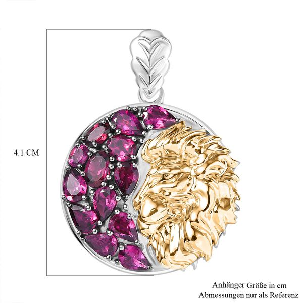 D'Joy Rhodolith Granat zweifarbiger Anh&auml;nger - 5,49 ct. image number 6