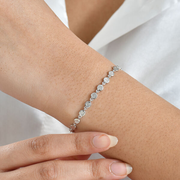 EVER TRUE Weißer Diamant Armband ca. 19 cm Nickelfreies Messing image number 2