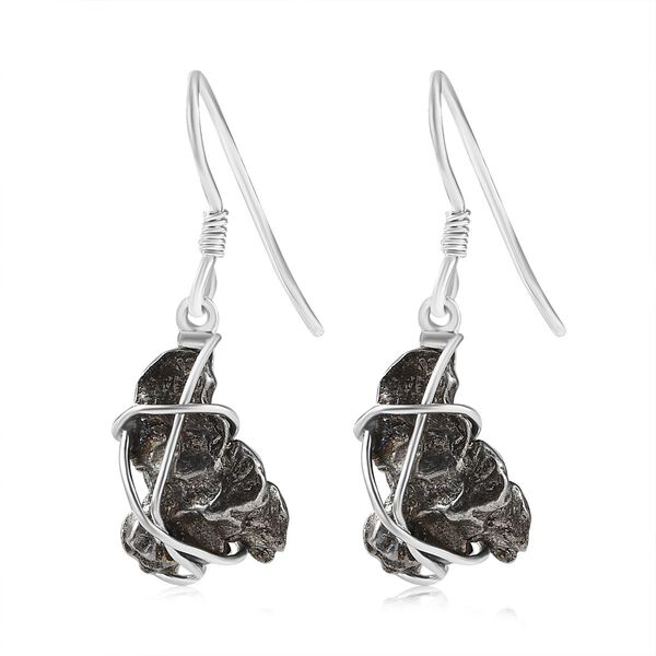 D'Joy Muonionalusta Meteorit Ohrringe 925 Silber rhodiniert ca. 31.76 ct image number 4