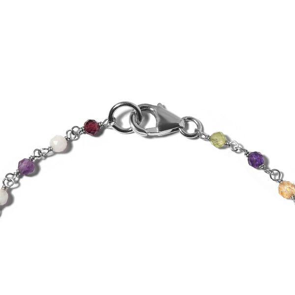 Mehrfarbiges Edelstein-Armband,  19 cm - 6 ct. image number 5