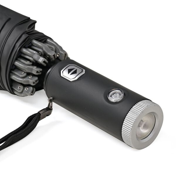 Aero-Alloy Regenschirm, 22 Zoll LED, Schwarz, Wind- und Regensicher image number 8