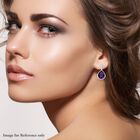 Afrikanische Amethyst und Zirkon-Ohrhänger in Silber, 7,86 ct. image number 1