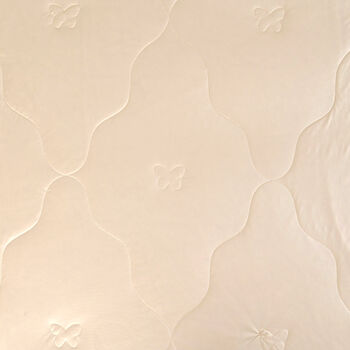 SERENITY NIGHT Seiden Steppdecke, k&uuml;hlender Stoff, 135x200cm, Beige
