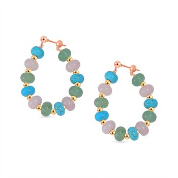 Multi-Edelstein-Ohrringe- 59 ct.