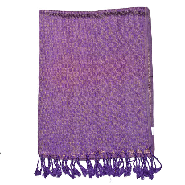 Doppelgewebter Schal, Lila image number 6