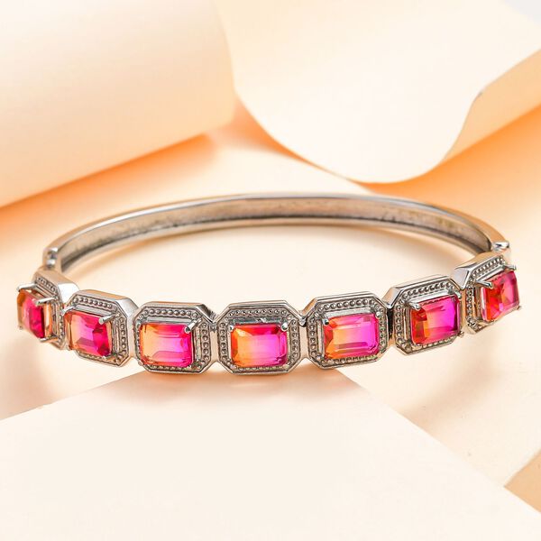 Sunset Triplett Quarz Armreif, 19 cm - 13,07 ct. image number 2