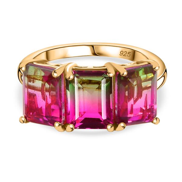 Wassermelonen Quarz Triplett Ring - 5,42 ct. image number 0