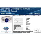 RHAPSODY - AAAA Tansanit und Diamant VS E-F Ring, 950 Platin  ca. 1,81 ct image number 4