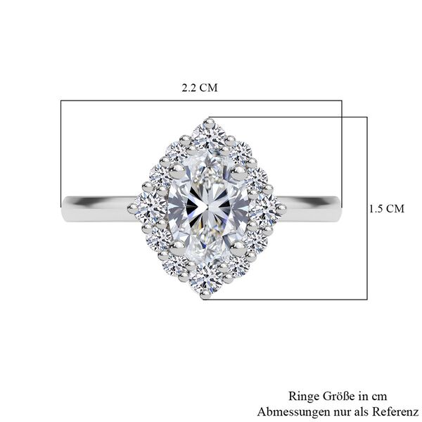 LUXURIANT VS Labor Diamant Ring in 950 Platin - 1,50 ct. image number 6