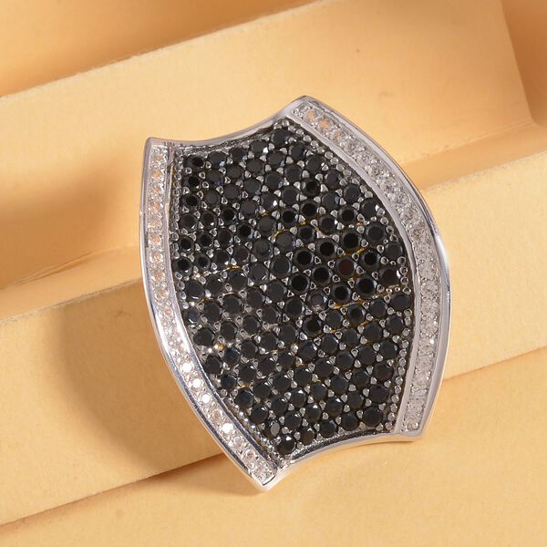 Schwarzer Spinell und Zirkon-Anh&auml;nger - 3,08 ct. image number 2