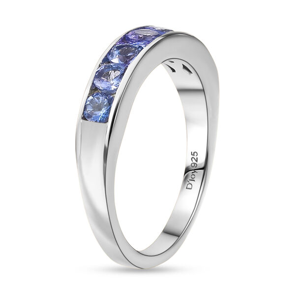 D'Joy AA Tansanit Ring, 925 Silber platiniert - 0,89 ct. image number 4