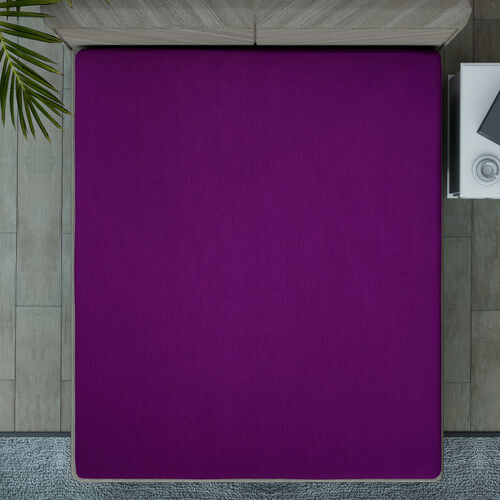 SERENITY NIGHT: Spannbettlaken aus 100% Bambus, 150x200x30 cm, Pflaume image number 1