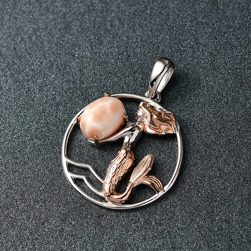 D’joy AA Anhänger 925 Silber Überlagerung aus Roségold und Platin ca. 1,16 ct. image number 1