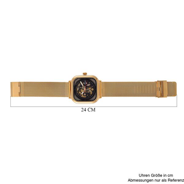 Reiner Edelstahl IP-GelbbeschichtungUhren 8.5 cm image number 8