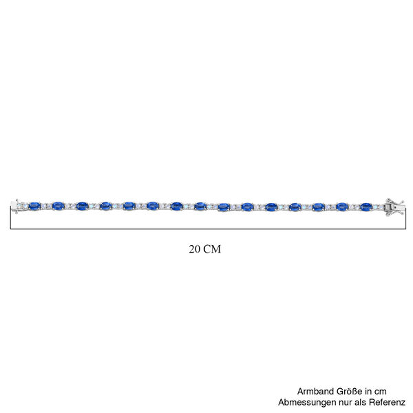 D joy Kyanit, Premium Regenbogen Mondstein Armband ca. 19 cm 925 Silber rhodiniert ca. 10,86 ct. image number 5