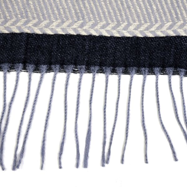 Gewebter Schal, Größe 70x184 cm, Weiß und Rosa image number 2