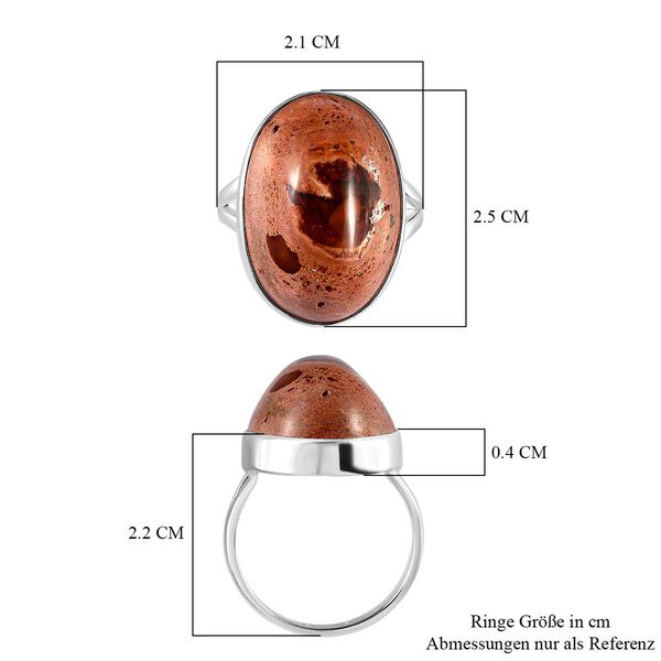 Mutter-des-Feueropals Ring, 925 Silber  ca. 22,80 ct image number 7