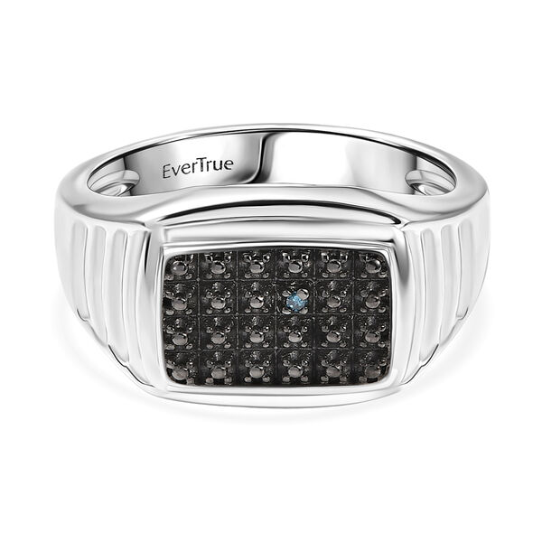 EVER TRUE Blauer Diamant Ring Nickelfreies Messing (Gr&ouml;&szlig;e 17.00) ca. 0,00 ct image number 0