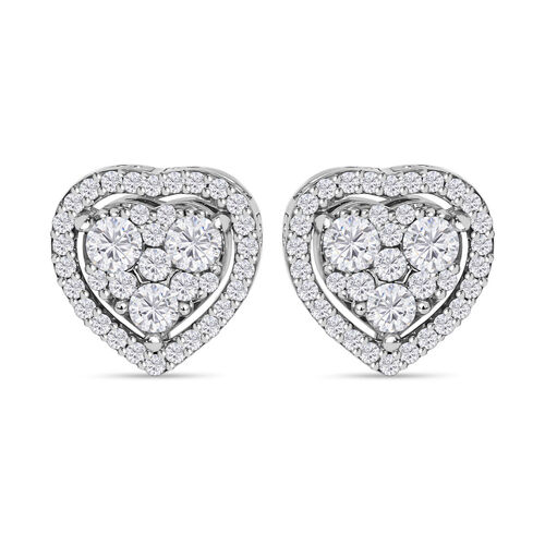 New York Kollektion- SI GH Diamant Herz Ohrringe- 0,75 ct. image number 0