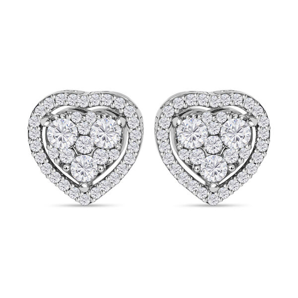 New York Kollektion- SI GH Diamant Herz Ohrringe- 0,75 ct. image number 0