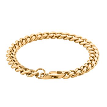 Panzer 316L Edelstahl Armband ca. 19 cm ca. 23,00g, Goldfarben