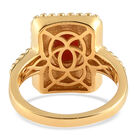 Koralle Ring 925 Silber vergoldet  ca. 1,44 ct image number 5