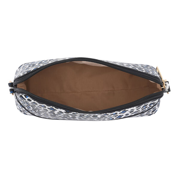 Passage - 4er-Set, Handtasche, Crossbody Tasche, Clutch und Brieftasche mit weissem Leoparden Muster image number 8