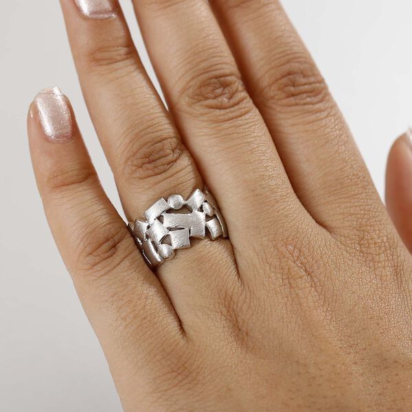 GP Royal Art Deco Kollektion - Ring 925 Silber rhodiniert (Gr&ouml;&szlig;e 17.00) image number 2