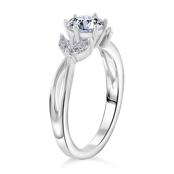 Moissanit und Zirkon Ring - 1,17 ct. image number 4