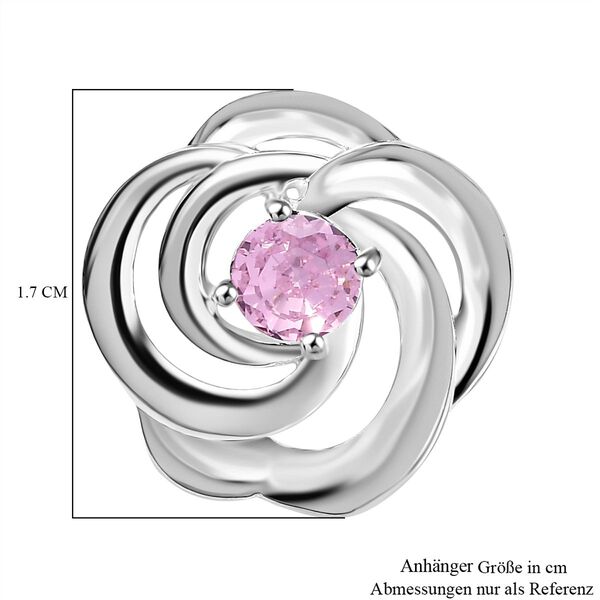 Rosa Zirkonia Anhänger - 0,86 ct. image number 6
