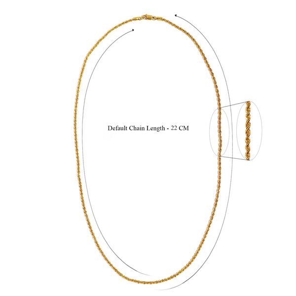 Kordelkette 45cm in 916 Gelbgold image number 7