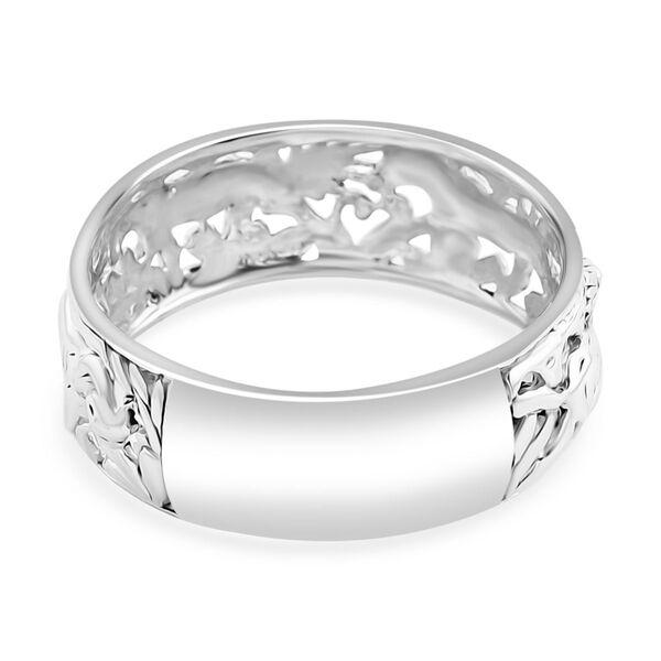 Royal Bali Kollektion- Dschungelsafari Bandring in 925 Silber image number 4