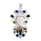 Royal Bali - Rhodolith Granat, Afrikanischer Amethyst Anhänger 925 Silber ca. 7,82 ct.