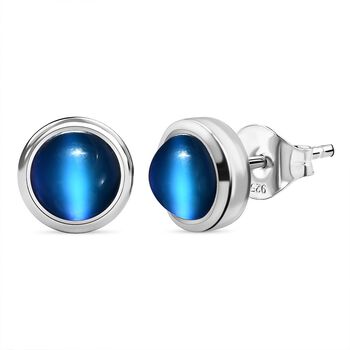 Aurora Mondstein Ohrringe 925 Silber platiniert ca. 3.02 ct