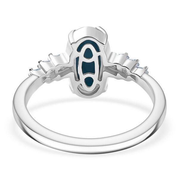 AA Sleeping Beauty Türkis und Diamant Ring - 1,28 ct. image number 6