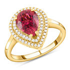 ILIANA AAA Rubellit und Diamant SI G-H Ring 750 Gelbgold  ca. 2,12 ct image number 0