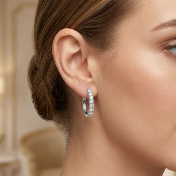 D'Joy Lab Grown Diamant Ohrringe 925 Silber Rhodiniert (10-15 Werktage Lieferzeit) ca. 1.00 ct