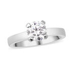 EF Moissanit Ring 925 Silber platiniert  ca. 1,00 ct image number 0
