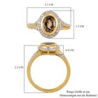 Premium goldener Tansanit und Diamant-Ring, 585 Gold  ca. 1,45 ct image number 6