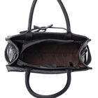 Crossbody Tasche aus echtem Leder mit Reißverschluss und mehreren Taschen, Größe 31x15x30 cm, Schwarz image number 4