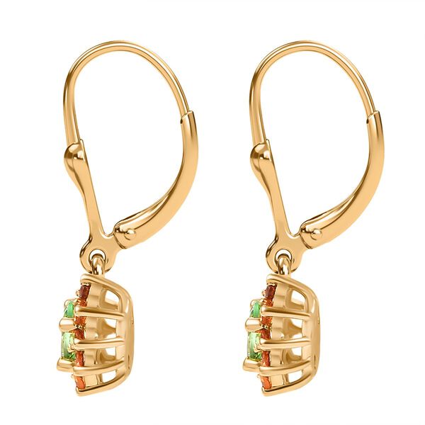 AA Tsavorite und Spessartin Granat Ohrringe - 0,82 ct. image number 5