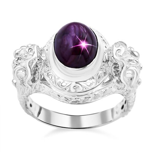 Royal Bali Kollektion- AA Sternrubin Ring - 6,07 ct. image number 0