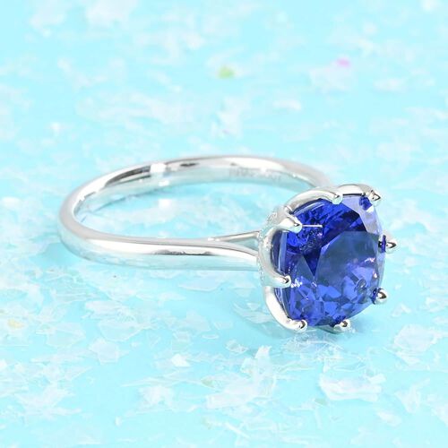 RHAPSODY AAAA Tansanit und VS Diamant Ring in 950 Platin - 3,40 ct. image number 1