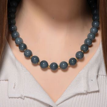 Nat&uuml;rliche Olmek Jadeit Halskette, 50 cm - 500 ct.